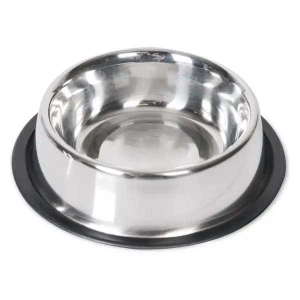 KARLIE Nerezová miska pro psy s gumovým okrajem, Velikost: XS
