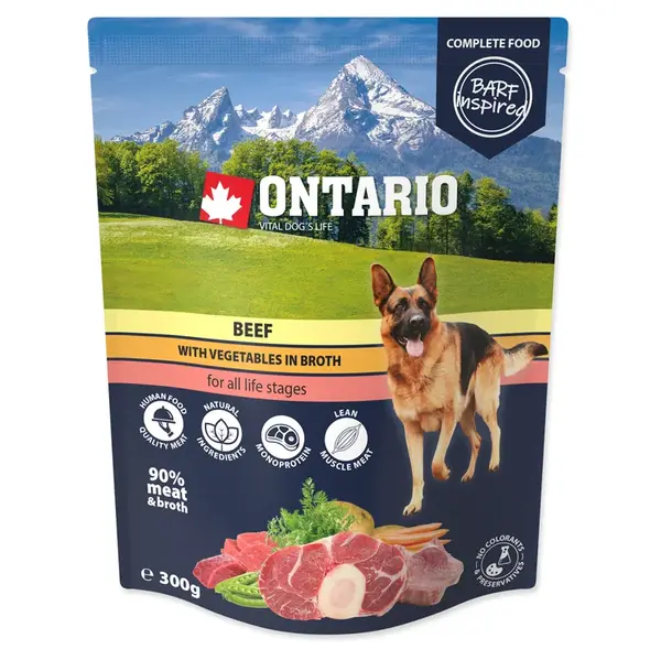 ONTARIO Kapsička hovězí se zeleninou ve vývaru 300 g