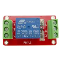 Modul relé 1x, napájení 12V, bez optočlenu, RM1LS