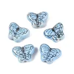 Hand Painted Butterfly Porcelain Beads