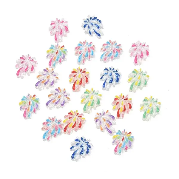 Resin Fireworks Cabochons