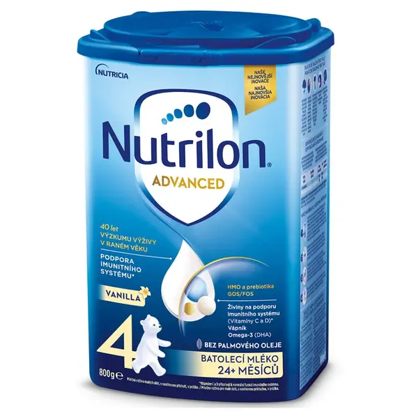 NUTRILON 4 Advanced Vanilla Batolecí mléko od 24-36 měsíců 800 g