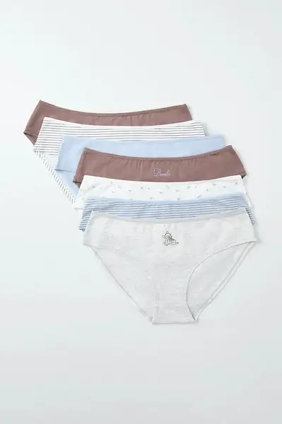 women'secret  kalhotky dámské bavlněné s elastanem 7-pack
