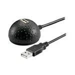 Kabel USB 2.0 GOOBAY prodlužovací s podstavcem na stůl, černý
