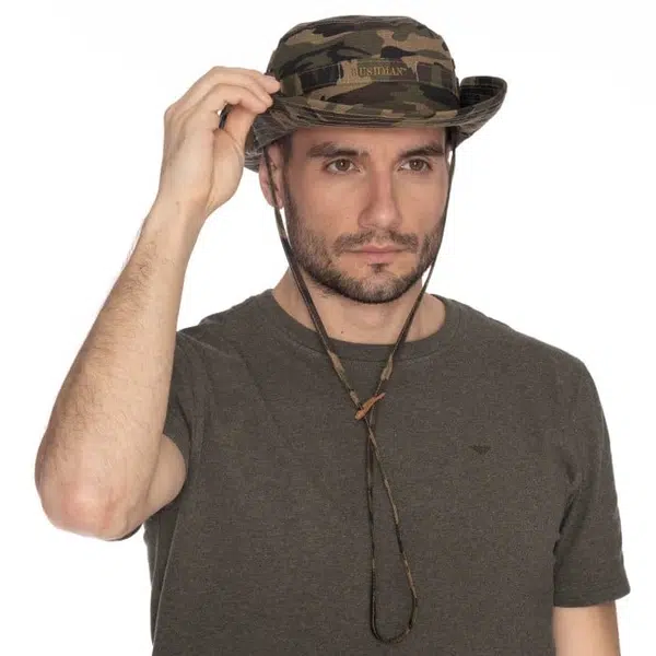 Bushman Pánský a dámský klobouk Hobo Camo, khaki 58