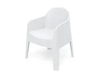 Židle zahradní MILANE 680x600x805mm - bílá