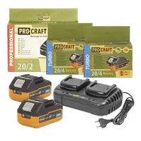 Sada nabíječky a baterie PROCRAFT S20-4TURBO/20-2