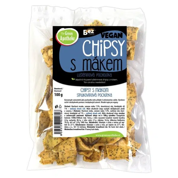 GREEN APOTHEKE Chipsy s mákem 100 g