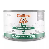 CALIBRA Life konzerva Sterilised Duck pro kočky 200 g
