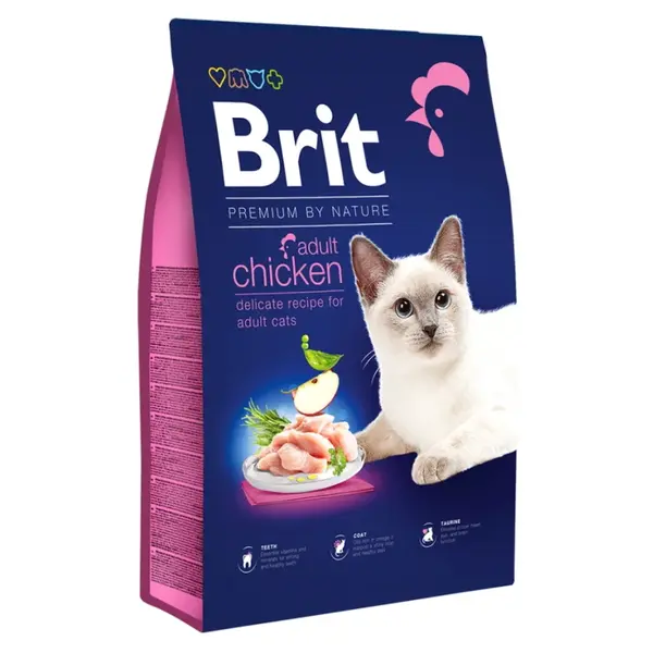 BRIT Premium by Nature Adult Chicken granule pro kočky, Hmotnost balení: 1,5 kg