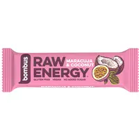 BOMBUS Raw energetická tyčinka maracuja a kokos 50 g