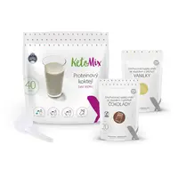 KETOMIX Proteinový koktejl čokoláda + vanilka 30 g x 40 porcí