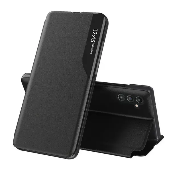 Eco Leather View Case, Samsung Galaxy A14 4G / A14 5G, černé