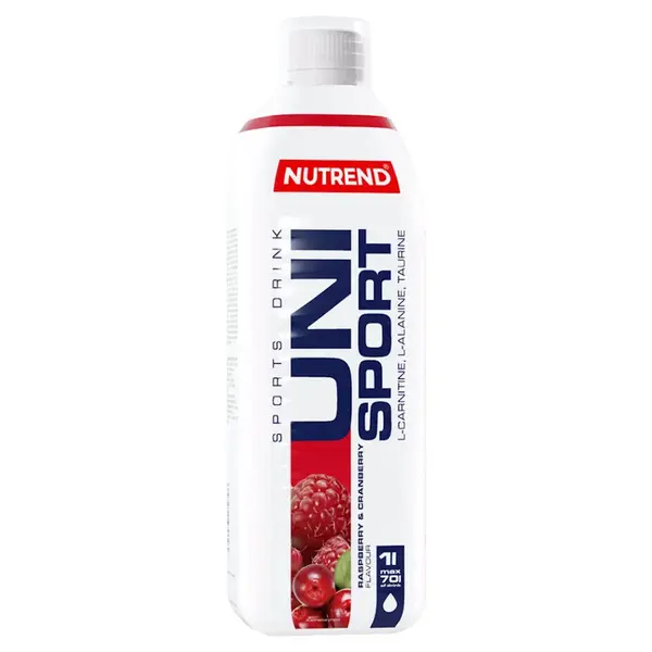 NUTREND Unisport hypotonický sportovní nápoj malina a brusinka 1000 ml