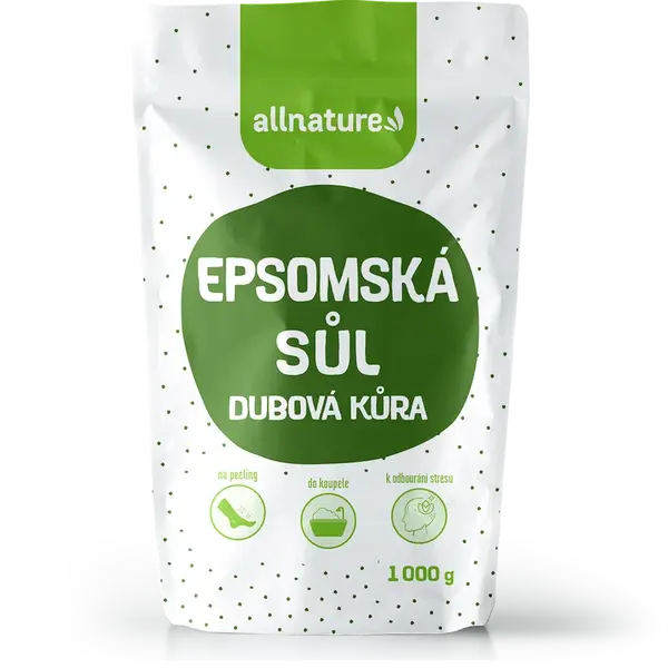 ALLNATURE Epsomská sůl Dubová kůra 1000 g