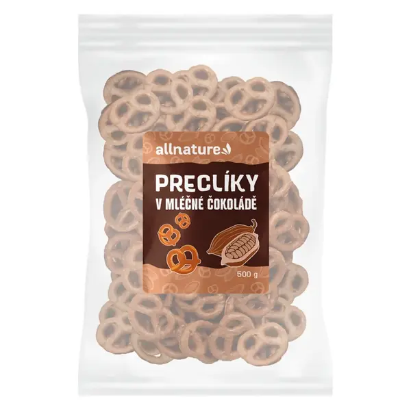 ALLNATURE Preclíky v mléčné čokoládě 500 g