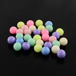 Round Solid Color Opaque Acrylic Beads