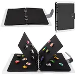 Felt Cloth Brooch Storage Loose-leaf Binder Notebook Albums with PVC Plastic Cover