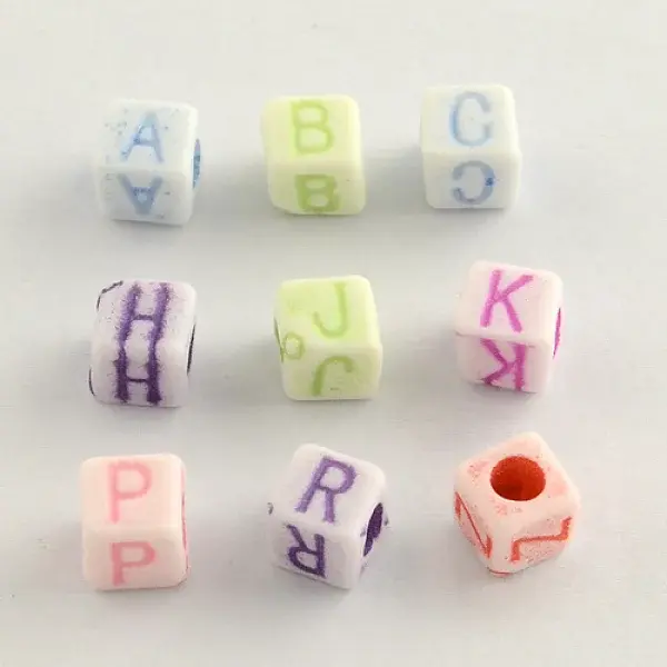 Colorful Craft Style Acrylic Beads