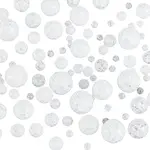 150Pcs 6 Sizes Synthetic Crackle Quartz Beads