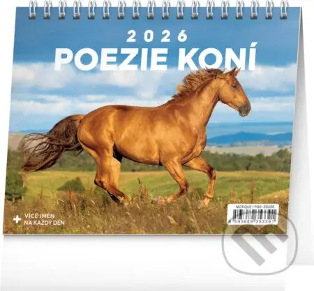 NOTIQUE Stolní kalendář Poezie koní 2026 (řádky) - Christiane Slawik (ilustrátor)