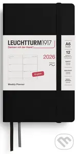 Weekly Planner 2026 Pocket (A6) Black
