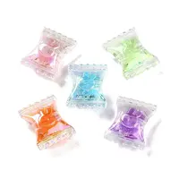 UV Plating Rainbow Iridescent Acrylic Beads