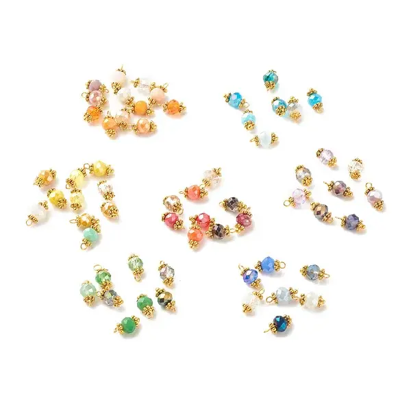 Electroplate Glass Beads Pendant