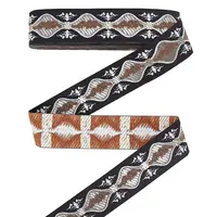 7M Polyester Jacquard Flower Ribbon