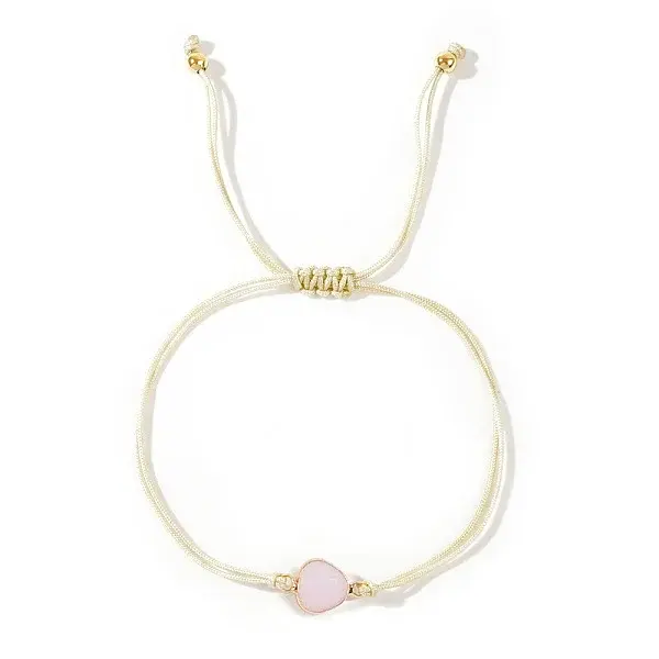Elegant Golden Edge Glass Link Bracelets for Girlfriend and Family