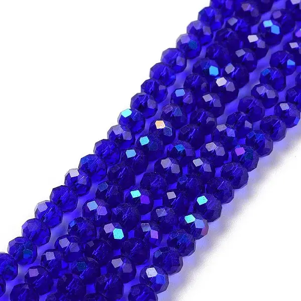 Electroplate Glass Beads Strands