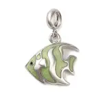 Rhodium Plated 925 Sterling Silver Enamel European Dangle Charms