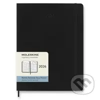 Moleskine – 12-mesačný mesačný diár 2026 - čierny (veľký, mäkká väzba)