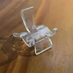 Transparent Chair Shape Acrylic Crystal Display Stands