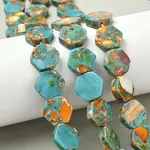 Dyed Synthetic Imperial Jasper Beads Strands