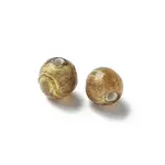 Handmade Gold Foil Glass Beads