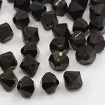 Faceted Bicone Transparent Acrylic Beads
