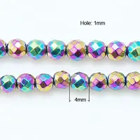 Non-Magnetic Synthetic Hematite Beads Strands