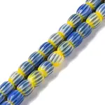 Handmade Lampwork Chevron Beads Strands