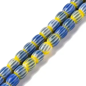 Handmade Lampwork Chevron Beads Strands