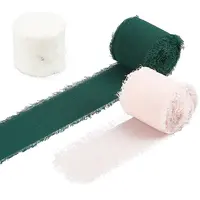 3 Rolls 3 Colors Polyester Ribbon