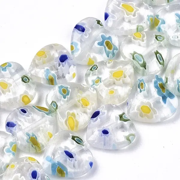 Handmade Millefiori Lampwork Beads Strands