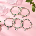 5Pcs Alloy Clover Charm Bracelets