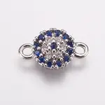 Brass Micro Pave Cubic Zirconia Links