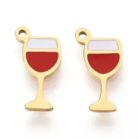 304 Stainless Steel Enamel Charms