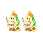 Golden Plated Alloy Enamel Pendants
