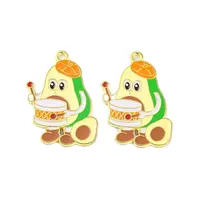 Golden Plated Alloy Enamel Pendants