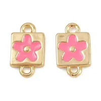 Brass Enamel Connector Charms