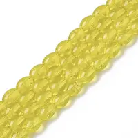 Transparent Crackle Glass Beads Strands
