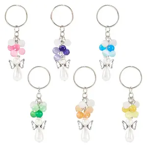 6Pcs Cat Eye Keychain